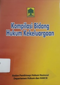 Image of Kompilasi Bidang Hukum Kekeluargaan