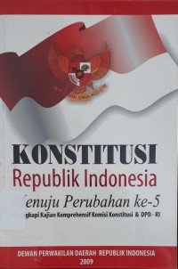 Image of Konstitusi Republik Indonesia Menuju Perubahan ke-5