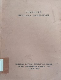 Image of Kumpulan Rencana Penelitian