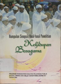 Image of Kumpulan Sinopsis Hasil-Hasil Penelitian Kehidupan Beragama