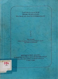 Image of Laporan Lengkap Hasil Penelitian Ma'had Al-Zaytun Indramayu