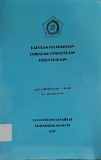 Image of Laporan Pelaksanaan Orientasi Pengelolaan Perpustakaan