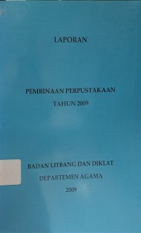 Image of Laporan Pembinaan Perpustakaan Tahun 2009