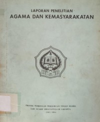 Image of Laporan Penelitian Tentang Agama dan Kemasyarakaatan
