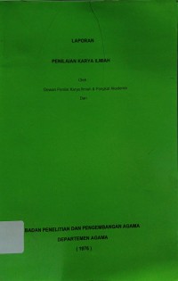 Image of Laporan Penilaian Karya Ilmiah