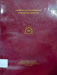 Image of Laporan Penyelenggaraan Penerbitan Disertasi