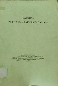 Image of Laporan Pertemuan Pakar Keagamaan