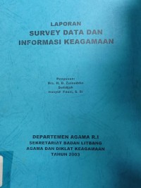 Image of Laporan Survey Data dan Informasi Keagamaan