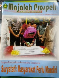 Image of Majalah Prospek Nomor 7 Tahun 3 Triwulan 1 2011