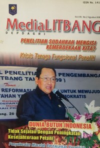 Image of Media Litbang Volume III Nomor 2, Agustus 2009