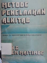 Image of Metode Penelaahan Alkitab