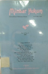 Image of Mimbar Hukum : Aktualisasi Hukum Islam