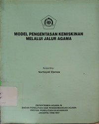 Image of Model Pengentasan Kemiskinan Melalui Jalur Agama