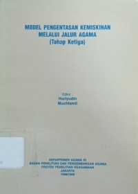 Image of Model Pengentasan Kemiskinan Melalui Jalur Agama (Tahap Ketiga)