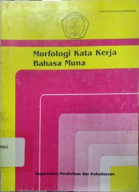 Image of Morfologi Kata Kerja Bahasa Muna