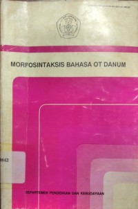 Image of Morfosintaksis Bahasa Ot Danum