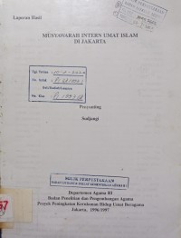 Image of Musyawarah Intern Umat Islam di Jakarta