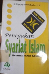Image of Penegakan Syariat Islam menurut partai Keadilan