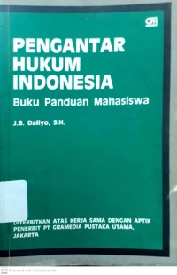 Image of Pengantar Hukum Indonesia Buku Panduan Mahasiswa