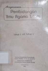 Image of Penyusunan Pembidangan Ilmu Agama Islam tahap I s/d tahap V