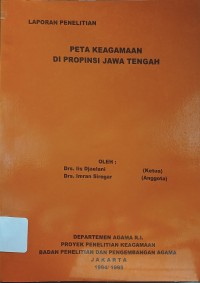 Image of Peta Keagamaan di Provinsi Jawa Tengah : Laporan Penelitian