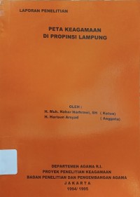 Image of Peta Keagamaan di Provinsi Lampung : Laporan Penelitian