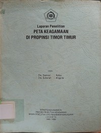 Image of Peta Keagamaan di Provinsi Timor Timur : Laporan Penelitian