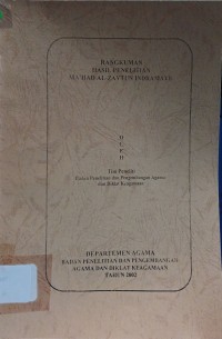 Image of Rangkuman Hasil Penelitian MA'HAD AL-Zaytun Indramayu