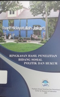 Image of Ringkasan Hasil Penelitian Bidang Sosial, Politik dan Hukum