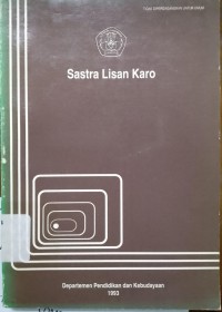 Image of Sastra Lisan Karo