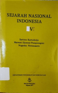 Image of Sejarah Nasional Indonesia Jilid VI