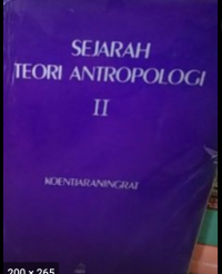 Image of Sejarah Teori Antropologi II