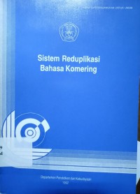 Image of Sistem Reduplikasi Bahasa Komering