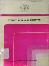 Image of Struktur Bahasa Kahayan