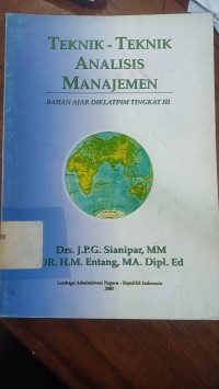 Image of Teknik-teknik Analisis Manajemen