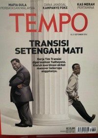 Image of Tempo Nomor 29 Edisi 15 - 21 September 2014