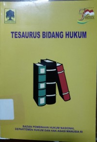 Image of Tesaurus Bidang Hukum