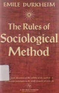 Image of The Rules of Sociological Method