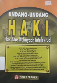 Image of Undang-Undang HAKI: Hak Atas Kekayaan Intelektual