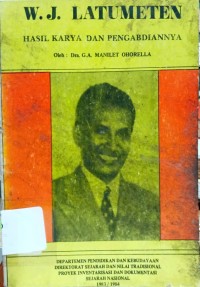 Image of W.J. Latumeten : Hasil Karya dan Pengabdiannya