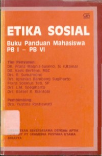 Image of Etika Sosial : Buku Panduan Mahasiswa PB I-PB VI