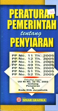 Image of Peraturan Pemerintah Tentang Penyiaran